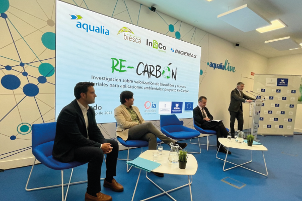 Aqualia presenta un proyecto que reaprovecha y reduce los residuos de la depuración del agua